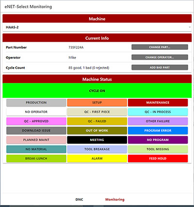 eNET Select Monitoring Software